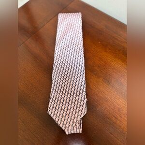Brooks Brothers Silk Chain Link Tie Pink Blue Made in USA